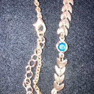 Fashion Jewelry Gold Plated with Blue Accent